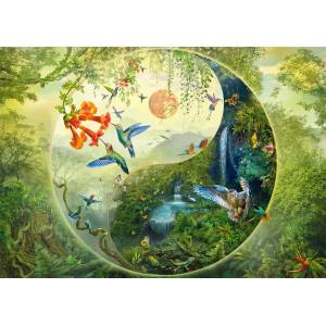Schmidt Spiele - Puzzle Yin & Yang In the forest of hummingbirds - 1 000 piese