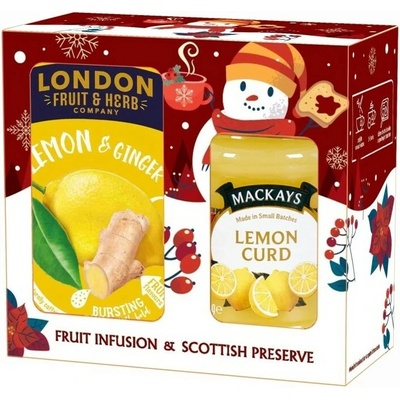 Mackay's London Citrón se zázvorem a citrónový krém vánoční 340g