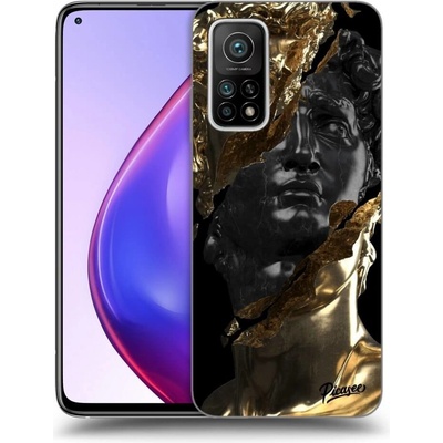 Pouzdro Picasee silikonové Xiaomi Mi 10T Pro - Black Gold černé
