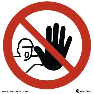 Symbol Zákaz vstupu, folie