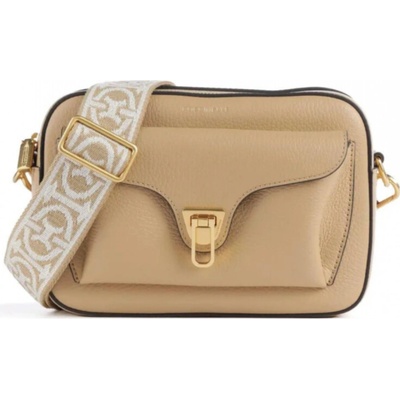 Coccinelle Beat Soft Ribb crossbody fresh beige