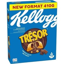 Kellogg's Trésor cereální polštářky s náplní s příchutí mléčné čokolády 410 g