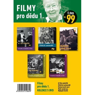 Filmy pro dědu 1. - 5 DVD pošetka