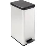 Keter Кошница за педали, 40 л, CURVER "Slim Bin", черно-сребриста 213298 (213298)
