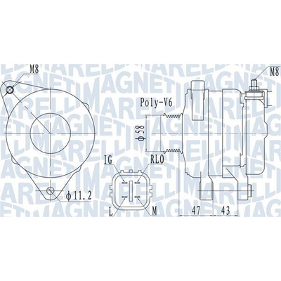 Generátor MAGNETI MARELLI 063732097010