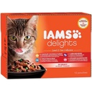 Iams výběr z mořských a suchozemských mas v želé 4080 g