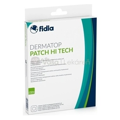 Dermatop Patch Hi Tech Samolepiace krytie na rany (10 x 10 cm) 4 náplasti