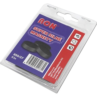 RON - Magnet kulatý silný, 27 x 10 mm, 6 ks – Zboží Dáma