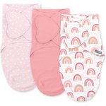 SwaddleMe Комплект от 3 пелени за повиване SwaddleMe - By Ingenuity, Rainbow (17034) - baby