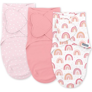 SwaddleMe Комплект от 3 пелени за повиване SwaddleMe - By Ingenuity, Rainbow (17034) - baby