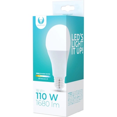 Forever LED žiarovka E27 A65 18W 230V 3000K 1680lm