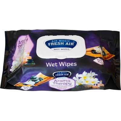 Fresh Air vlhčené obrúsky 100 ks klip Aroma therapy