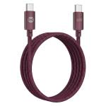 Forever Кабел Forever Vibe, USB-C - USB-C, 1, 0 m, 60W, бордо