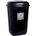 MOCCA Кош за боклук Plafor Quatro MOCCA 45L, черен/сребърен, с пружинен капак PL659-04 (PL659-04)