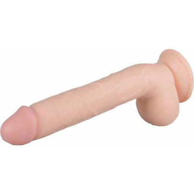 Real Fantasy Elvin veľké realistické dildo s prísavkou a semenníkmi 28 cm