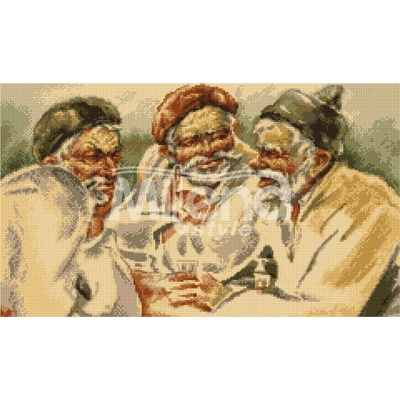 Milena Style Нашенци - гоблен със схема конци dmc 1: 1