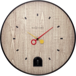 NeXtime Стенен часовник Black Nightingale черен (5220ZW)