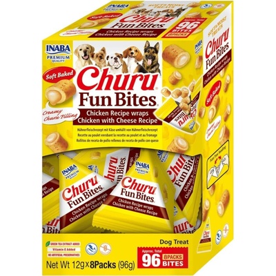 Churu Dog Fun Bites Chicken wraps Chick&Chees8 x 12 g