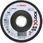 Bosch X-LOCK Ламелен шлифовъчен диск BfM Ø 115 мм, G 80, X571, 2608619199 (2608619199)