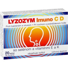 LYZOZYM Imuno C D so selénom a Vitamínmi E a K 20 tabliet na žuvanie