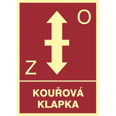 Grafiko | Kouřová klapka - fotoluminiscenční - Materiál Plast, Rozměr 297x210mm