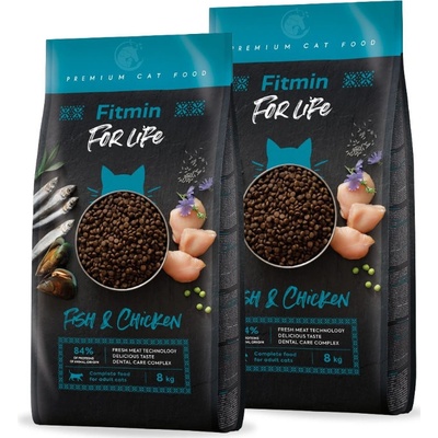 Fitmin For Life Adult Fish and Chicken 2 x 8 kg