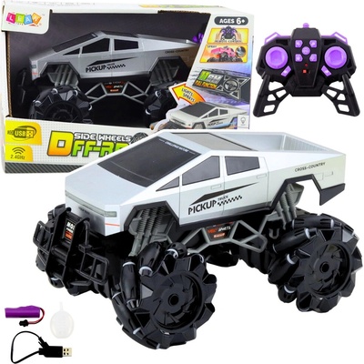 LeanToys RC Terénní pick-up s dálkově ovládanými světly a kouřovým efektem 1:16