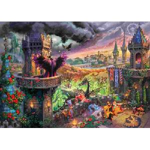 Schmidt Spiele - Puzzle Thomas Kinkade: Disney: Maleficent - 1 000 piese