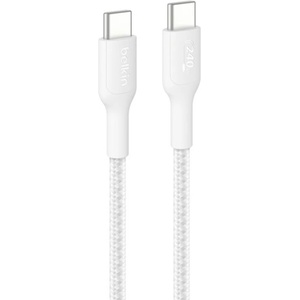 Belkin BOOSTCHARGE PRO кабел за данни Type-C - Type-C, 100 см, БЯЛ CAB025HQ1MWH (CAB025HQ1MWH)