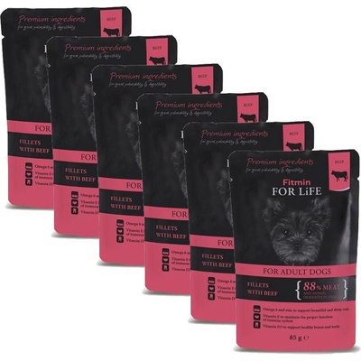 Fitmin For Life паста Говеждо 6 x 85 г