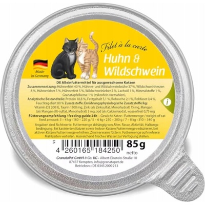 Granatapet Filet á la carte Chicken with wild boar 85 g