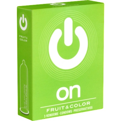 On) Single: Fruit & Color, 3 condoms
