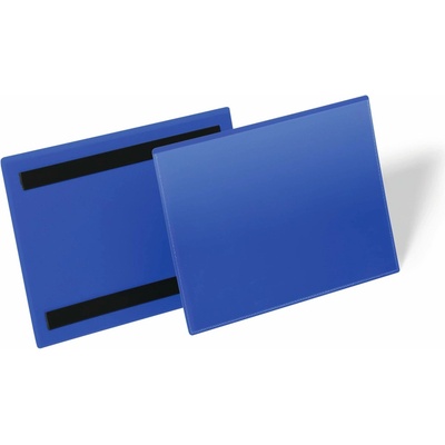 Durable Magnetické vrecko na dokumenty 210x148mm na šírku 50ks modré