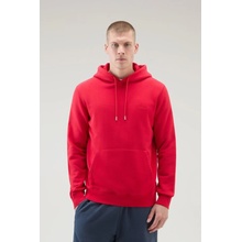 WOOLRICH LOGO SCRIPT HOODIE červená