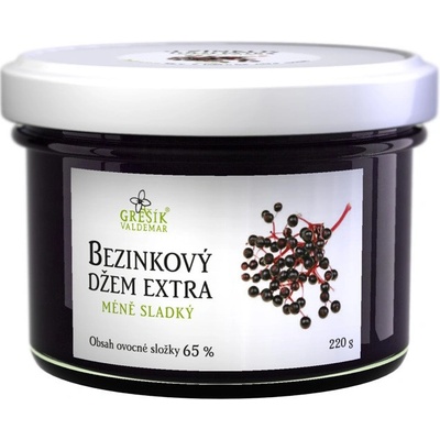 Grešík džem z bazy extra menej sladký 220 g