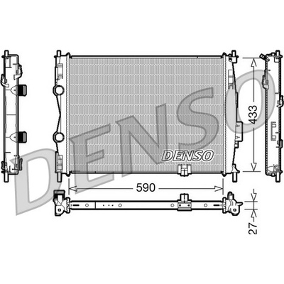 Chladič, chlazení motoru DENSO DRM46019