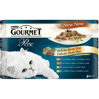 Gourmet Perle Duo Masové Duo 4 x 85 g 6x