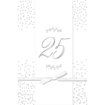 ARTEBENE Přání k výročí svatby 25 let s obálkou