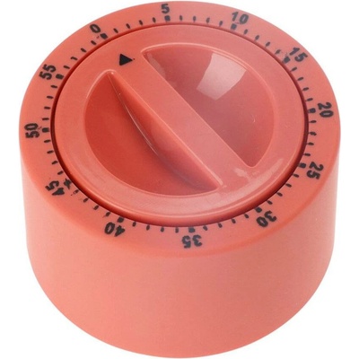EH Excellent Houseware Kuchyňská minutka s pogumovaným povrchem, Ø 7 cm, červená červený