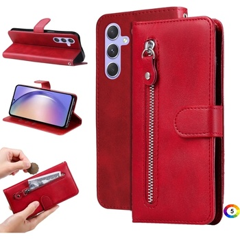 Samsung Galaxy M54 5G Calf Texture Zipper Wallet Калъф и Протектор