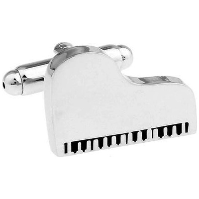 AE Production manžetové knoflíčky Klavír stříbrné – Zbozi.Blesk.cz