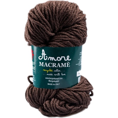 Borgo de' Pazzi Amore Cotton Macrame 64 Tmavě hnědá