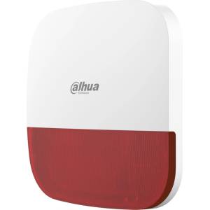 Dahua ARA13-W2(868)(Червен) Безжичен външен сирен, IP65, 110dB, батерия/12VDC, обновление в облака (ARA13-W2(868)(Red))