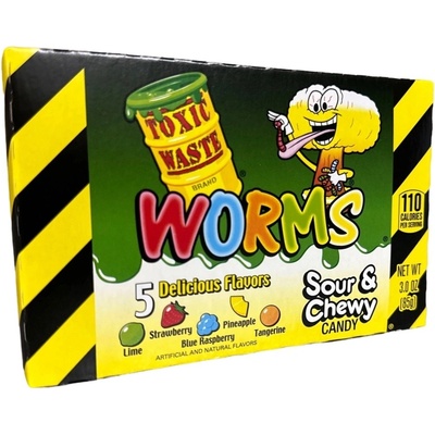 Toxic Waste Sour Gummy Worms 85 g