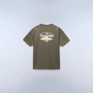 Napapijri Мъжка тениска Napapijri Graphic T-shirt Mens - Green G0A