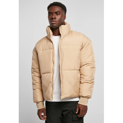Urban Classics Мъжко яке с широка кройка в бежов цвят Urban Classics Big Puffer JacketUB-TB5907-03738 - Бежов, размер XL