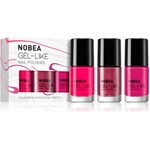 NOBEA Day-to-Day 3-Piece Gel-like Nail Polish set комплект лак за нокти Cocktail Party