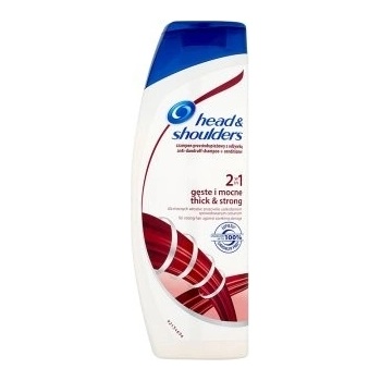 Head & Shoulders Thick & strong 2in1 šampón a balzam na vlasy proti lupinám 360 ml