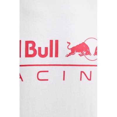 Red Bull Racing x Pepe Jeans Памучна тениска Red Bull Racing x Pepe Jeans LOGO TEE в бяло с принт RM500016 (RM500016)