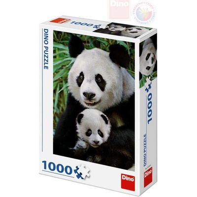 Dino Panda s mládětem 1000 dílků